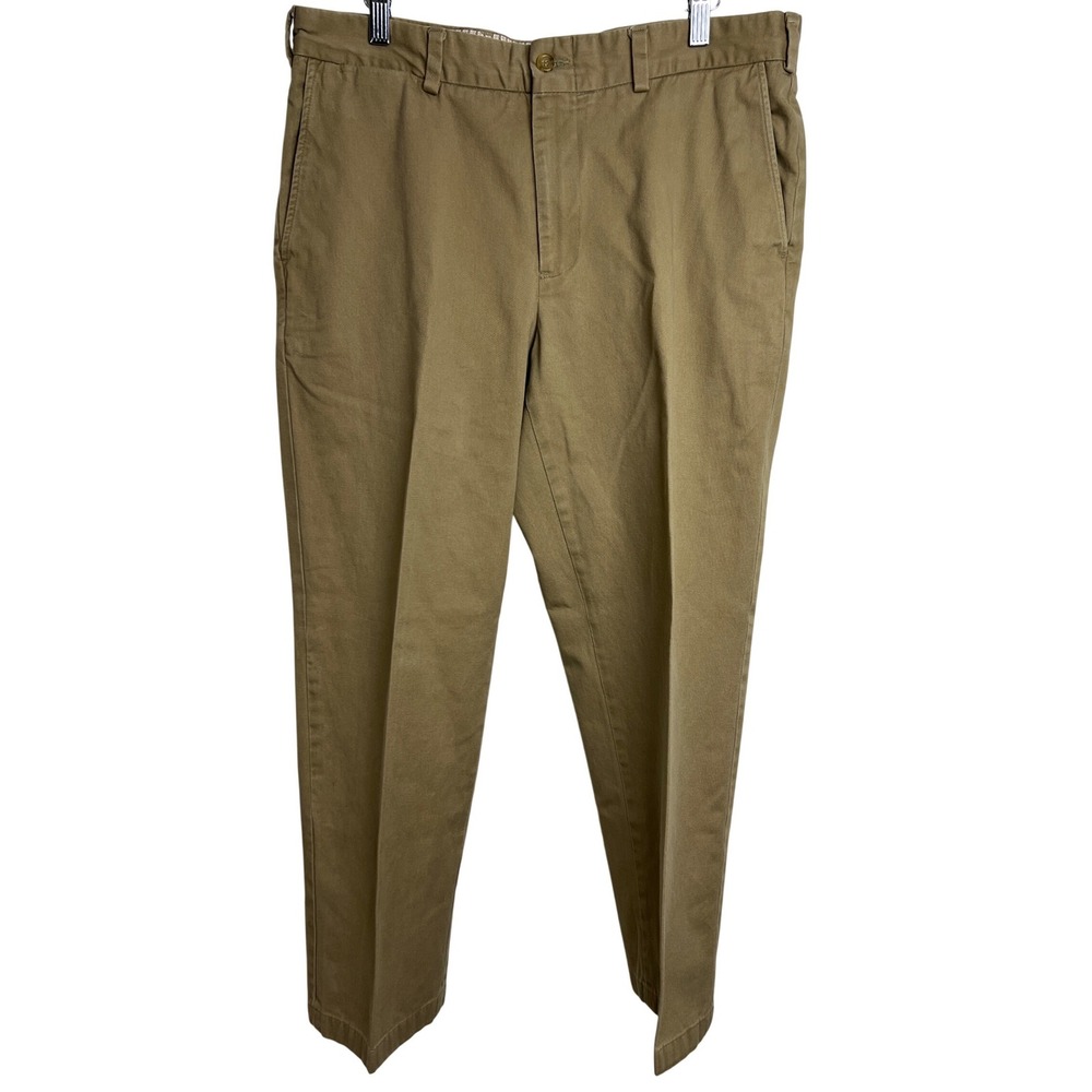 Bills Khakis Chino Pants Men‎ 36 Brown Trim Fit Cotton Made in USA Workwear B25